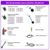 Kit de presión piscina 48 Piezas – Prueba de fugas profesional