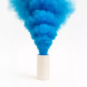 Cartucho fumígeno azul – Pruebas de humo y efectos