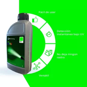 Colorante fluorescente verde UV para fugas | Fluotracking
