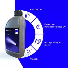Colorante fluorescente azul UV para detección de fugas | Fluotracking